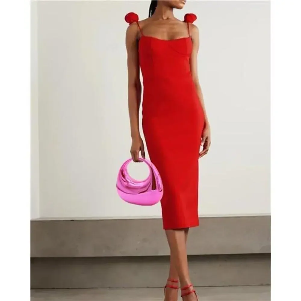 Pink Acrylic Evening Clutch for Women – Metallic Moon Design Party Purse